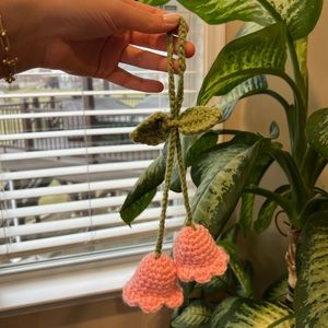 Hand Made Crochet Flower Car Hanger